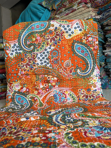 Unique Housewarming Gift – Handmade Kantha Quilt