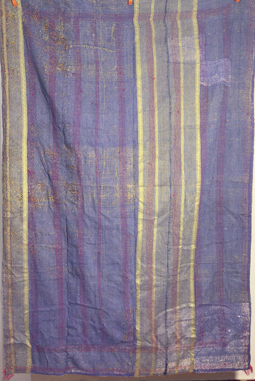Sunset in Silk Handmade Indian Vintage Kantha