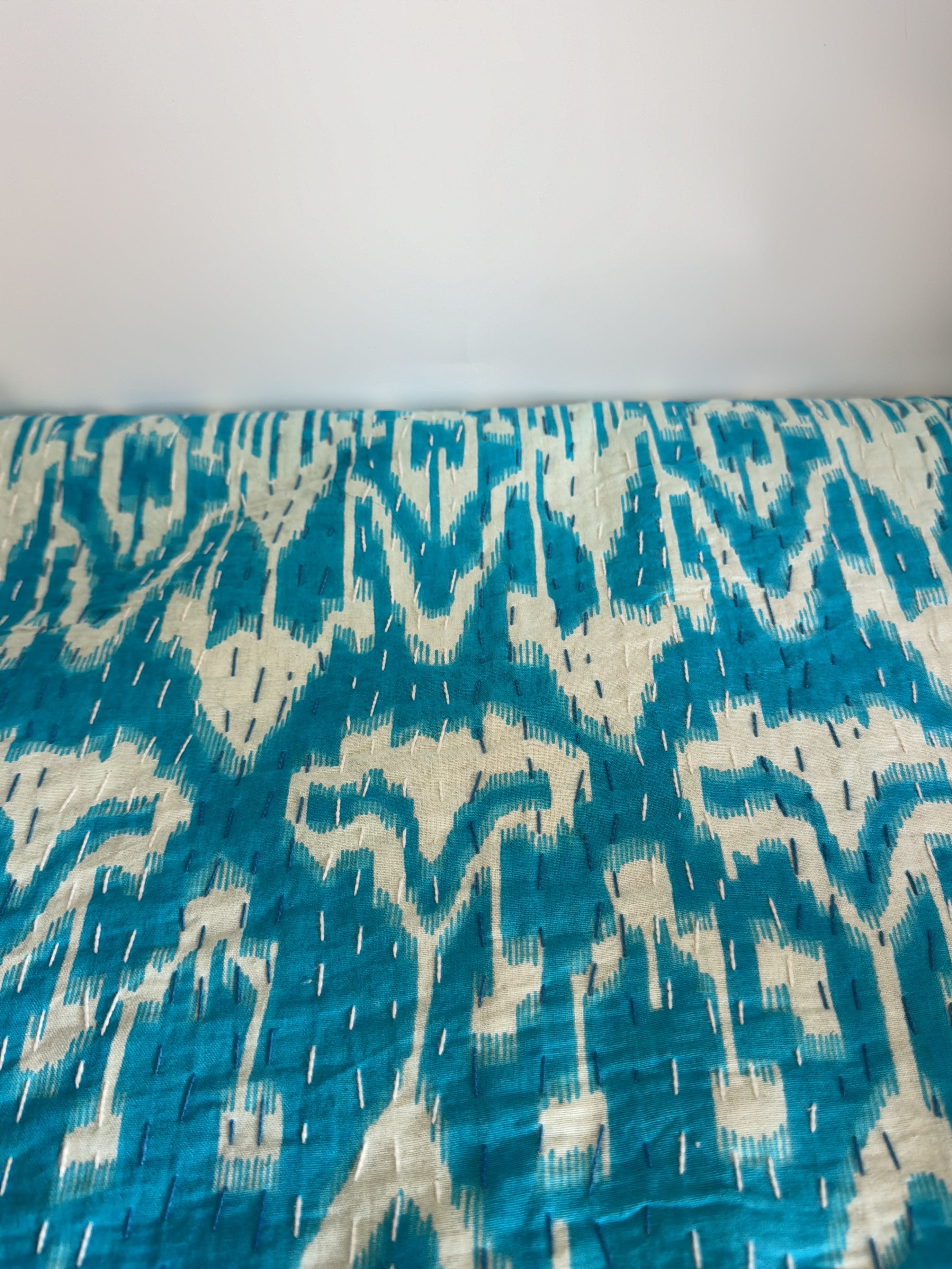 Kantha Blanket – Hand Printed Cotton Quilts from India