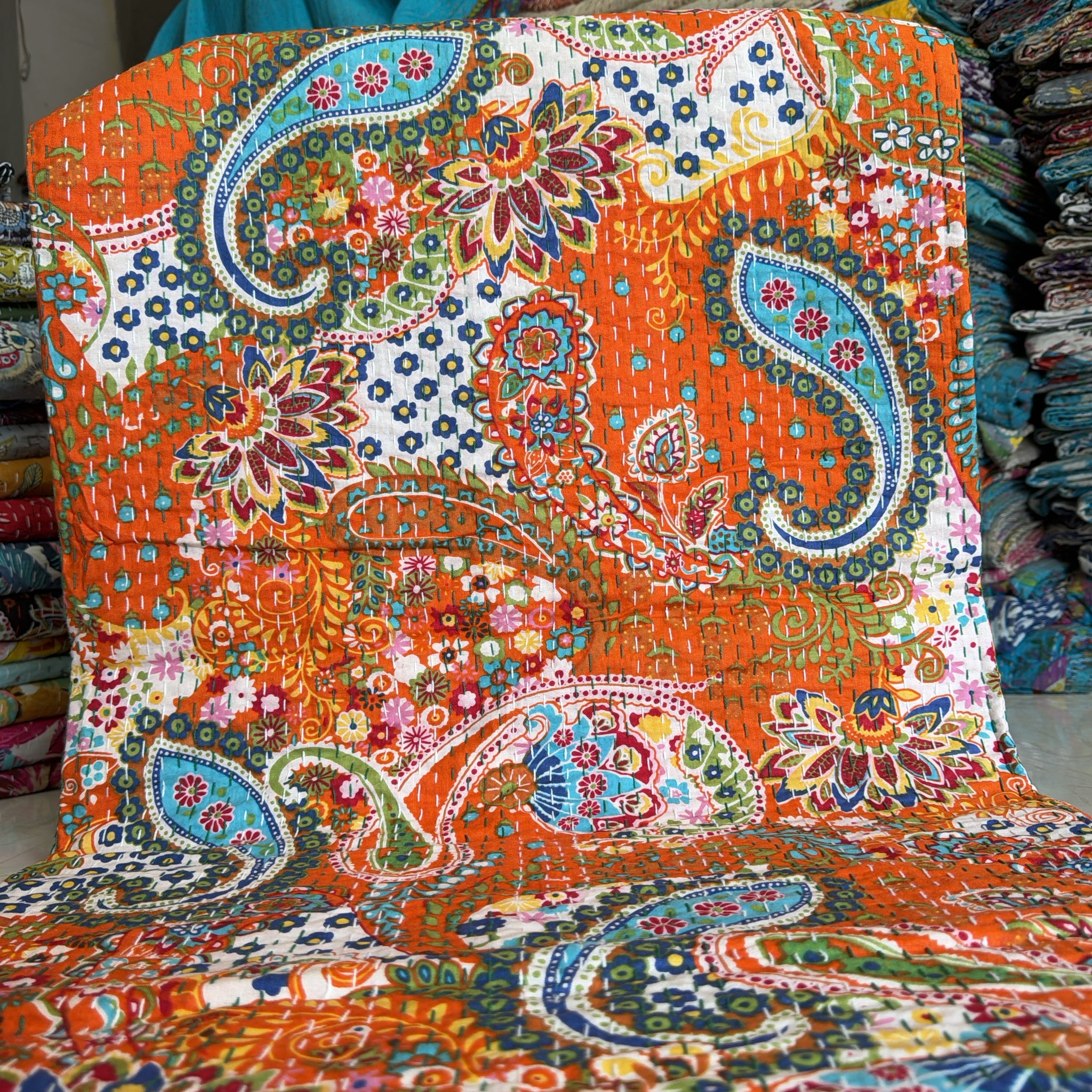 Unique Housewarming Gift – Handmade Kantha Quilt