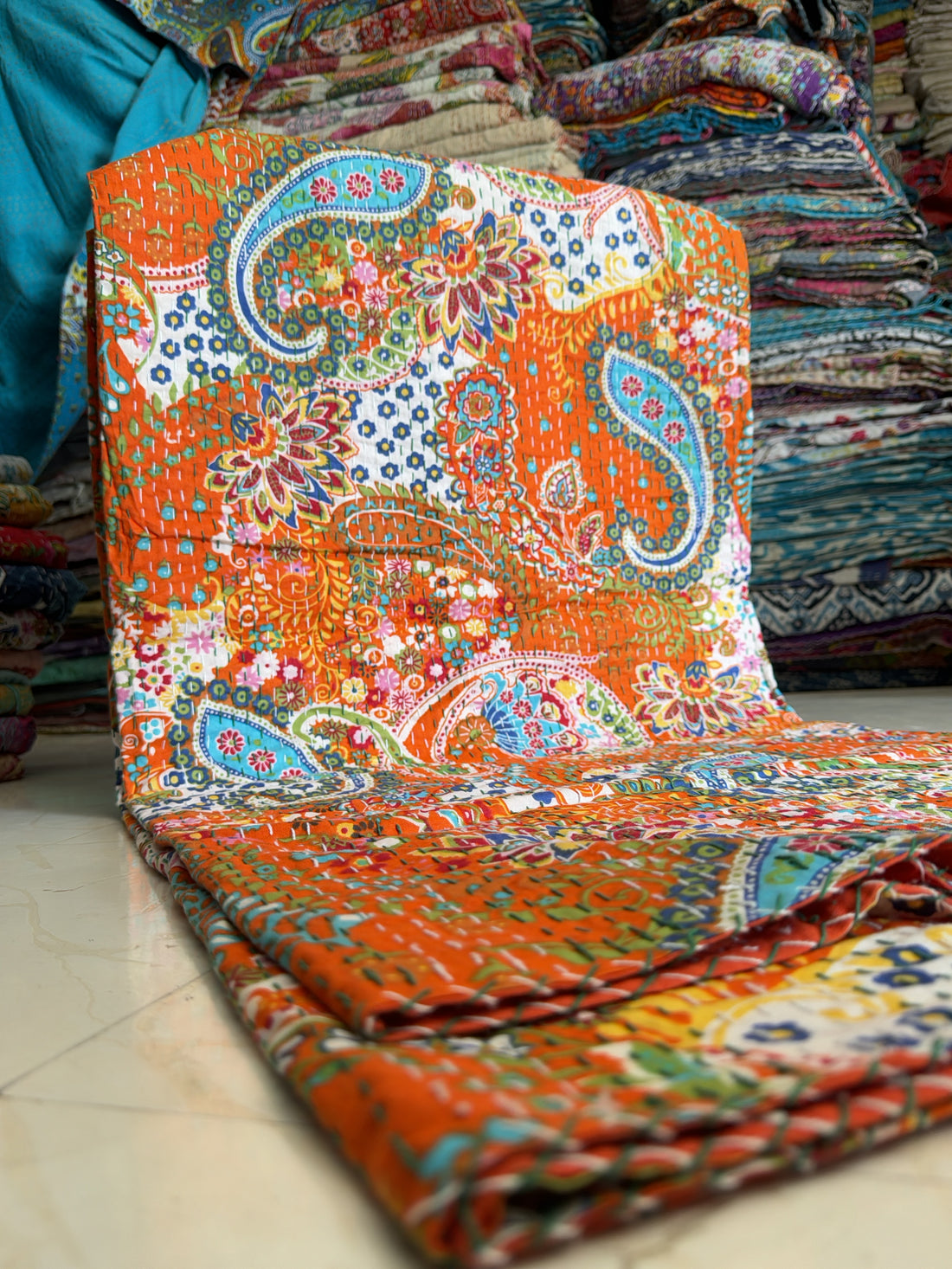 Unique Housewarming Gift – Handmade Kantha Quilt