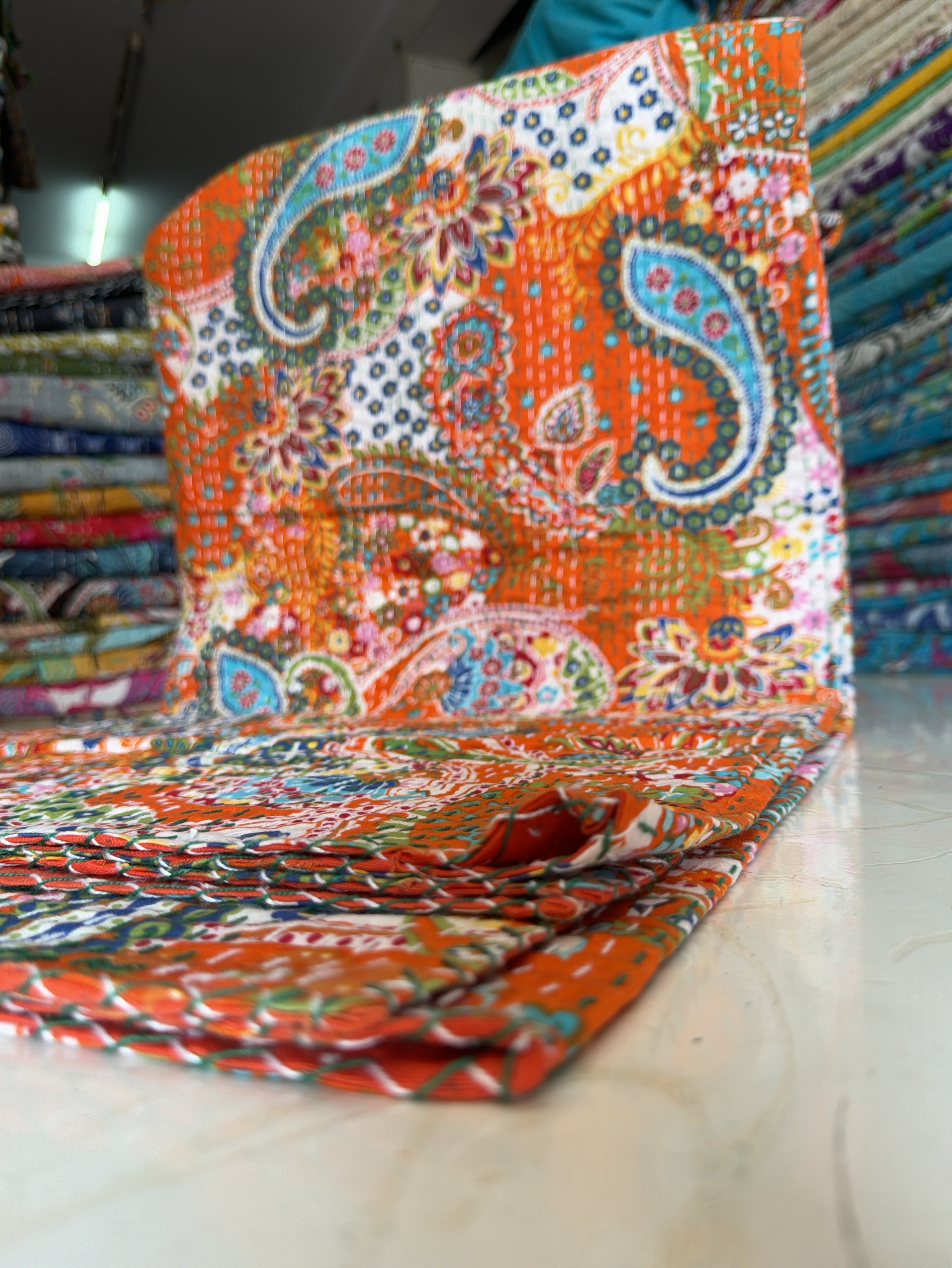 Unique Housewarming Gift – Handmade Kantha Quilt
