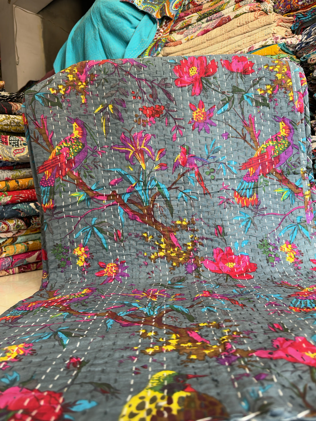 Holiday Ready – Reversible Kantha Printed Throw