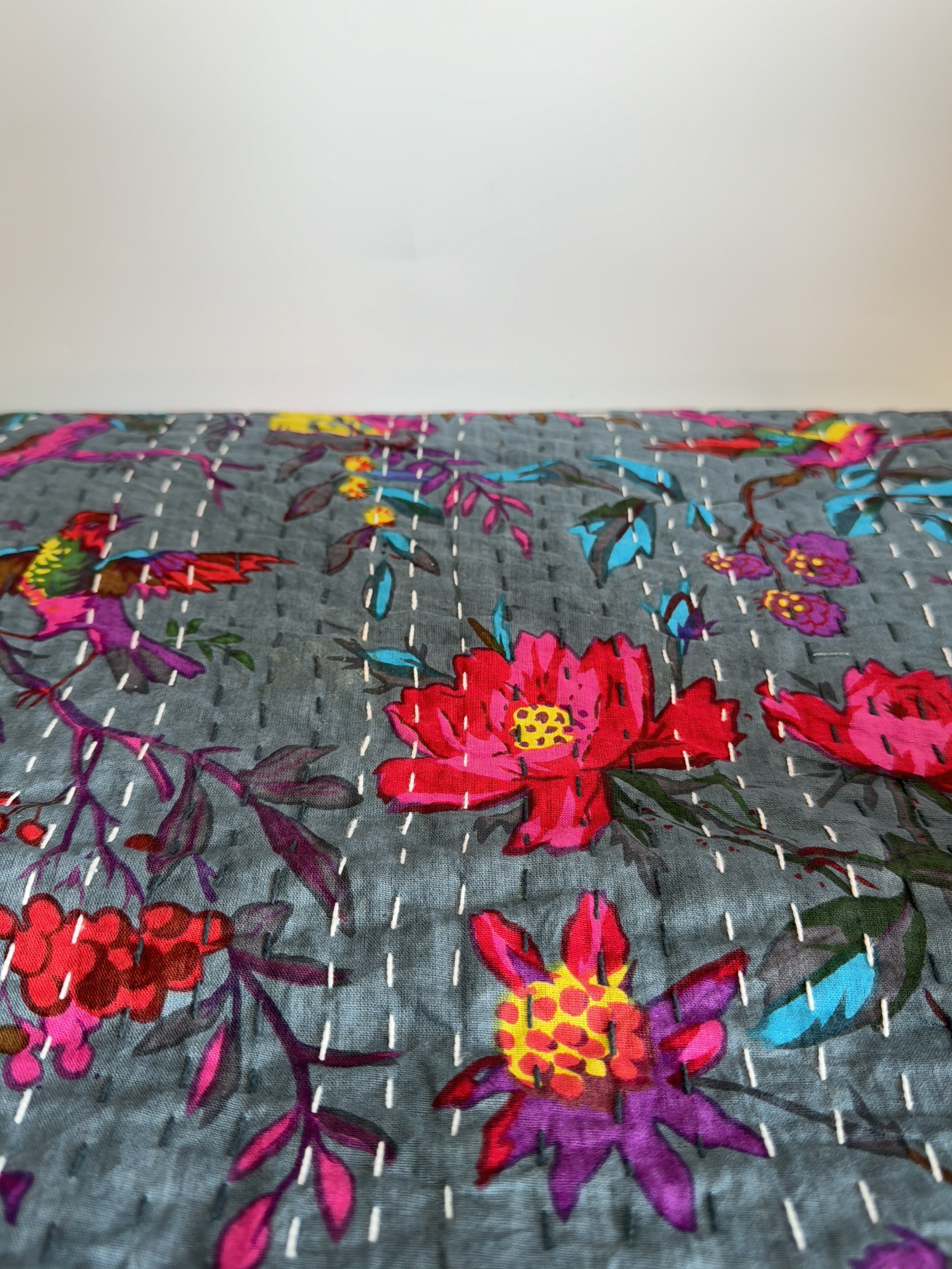 Holiday Ready – Reversible Kantha Printed Throw