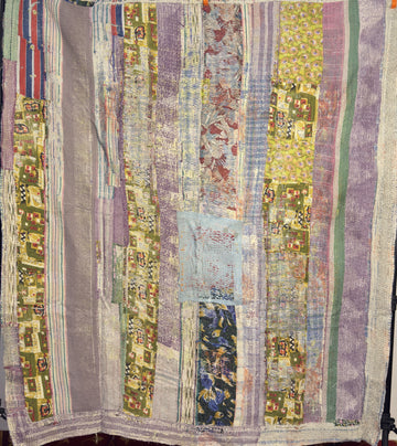 Exclusive Indian Artisan Handmade Vintage Kantha Minimal Motif