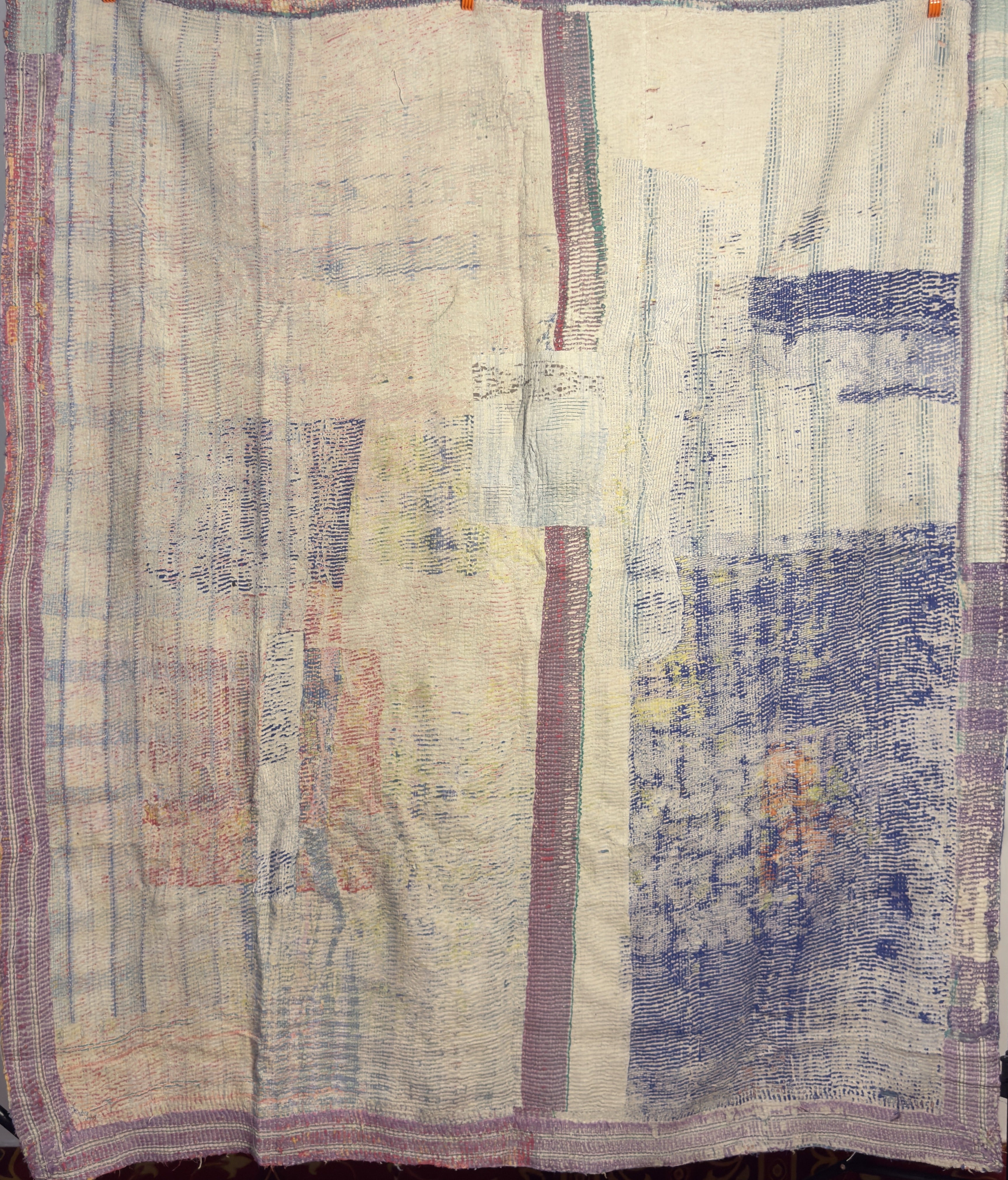 Exclusive Indian Artisan Handmade Vintage Kantha Minimal Motif