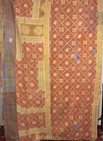 Exclusive Indian Artisan Handmade Vintage Kantha Line by Line