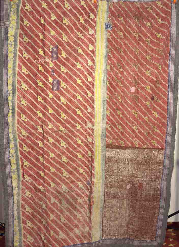 Exclusive Indian Artisan Handmade Vintage Kantha Line by Line