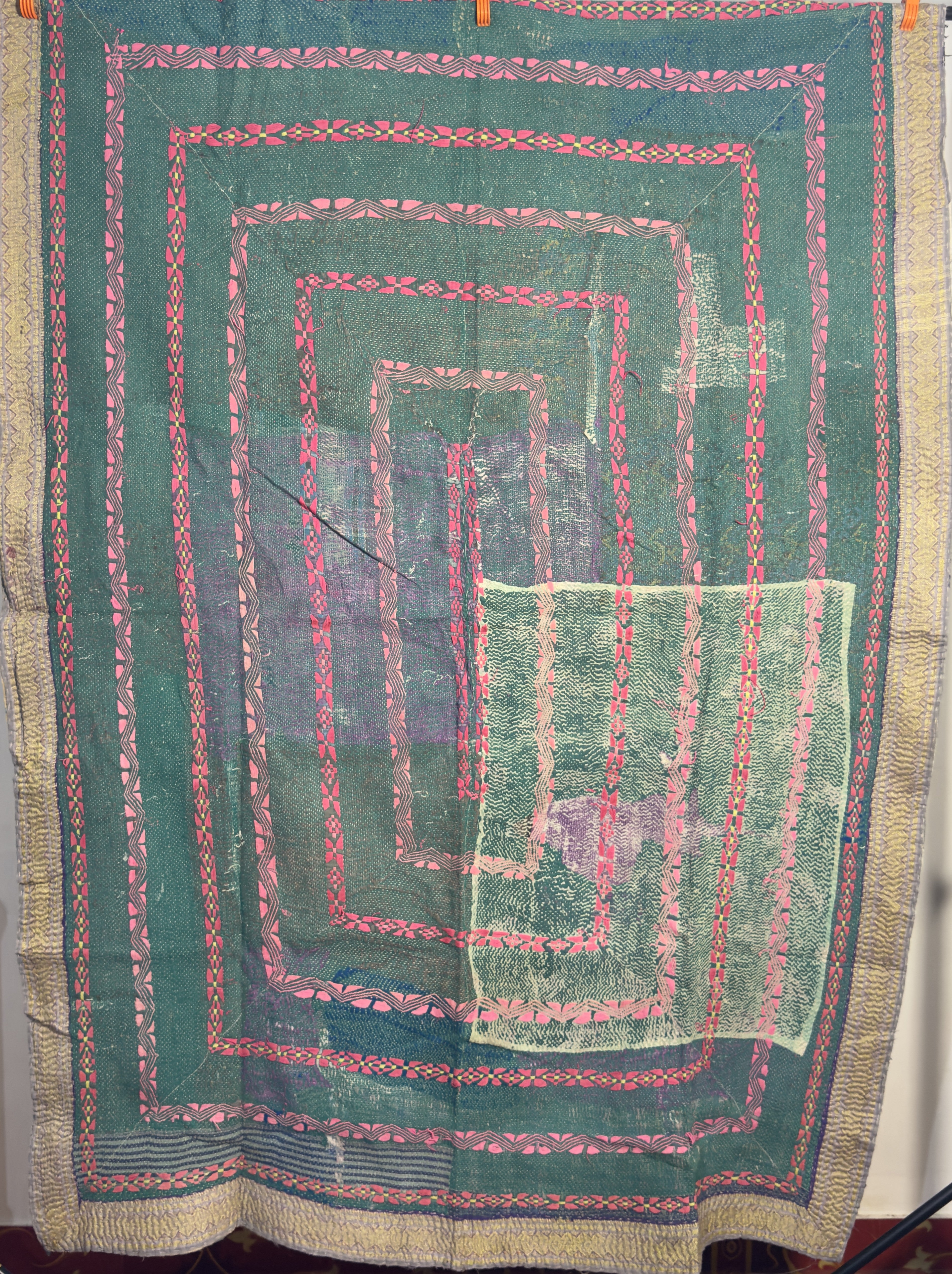 Soul of Shantiniketan Handmade Indian Vintage Kantha