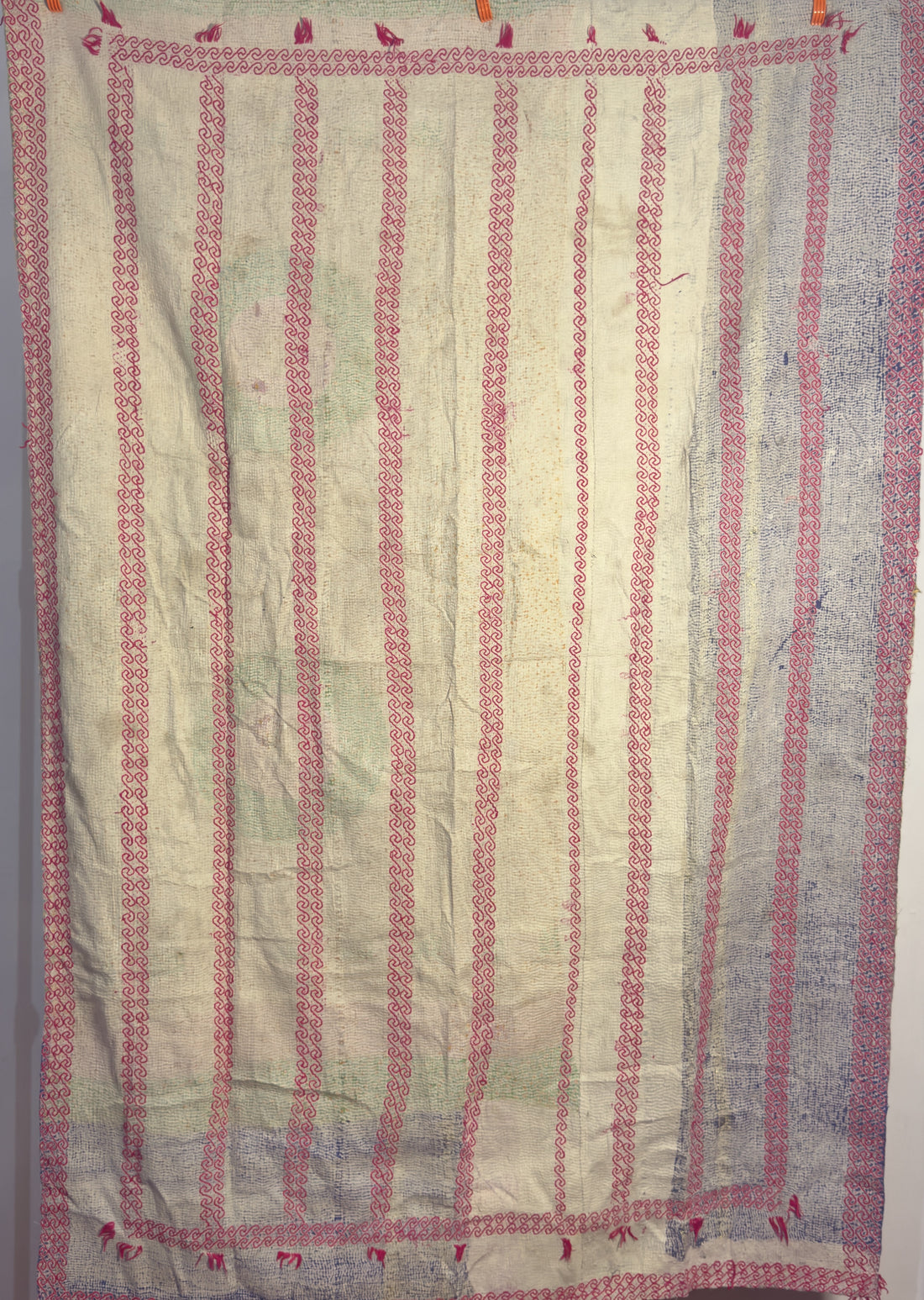 Sunset in Silk  Handmade Indian Vintage Kantha