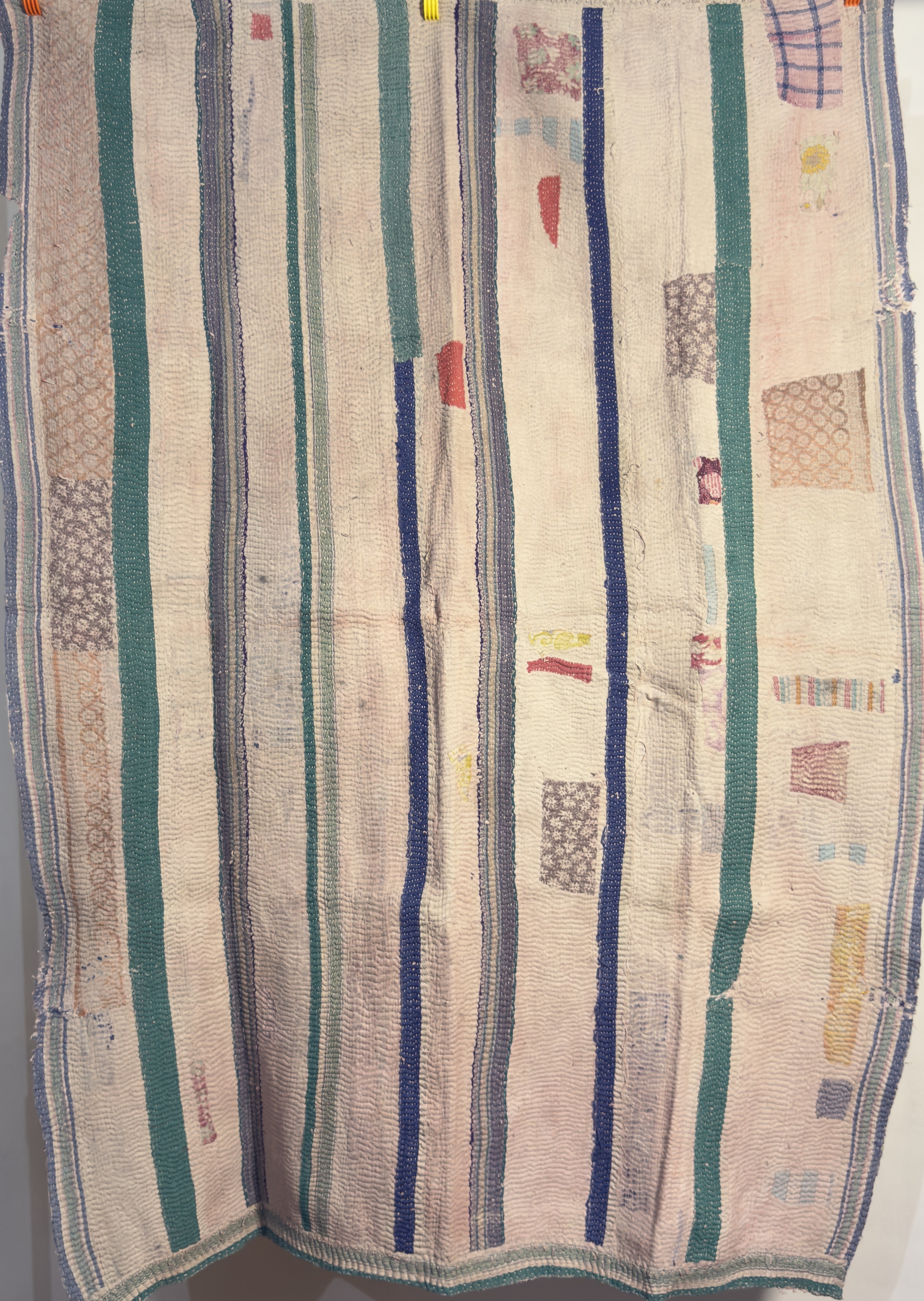 Peacock Feathers Handmade Indian Vintage Kantha