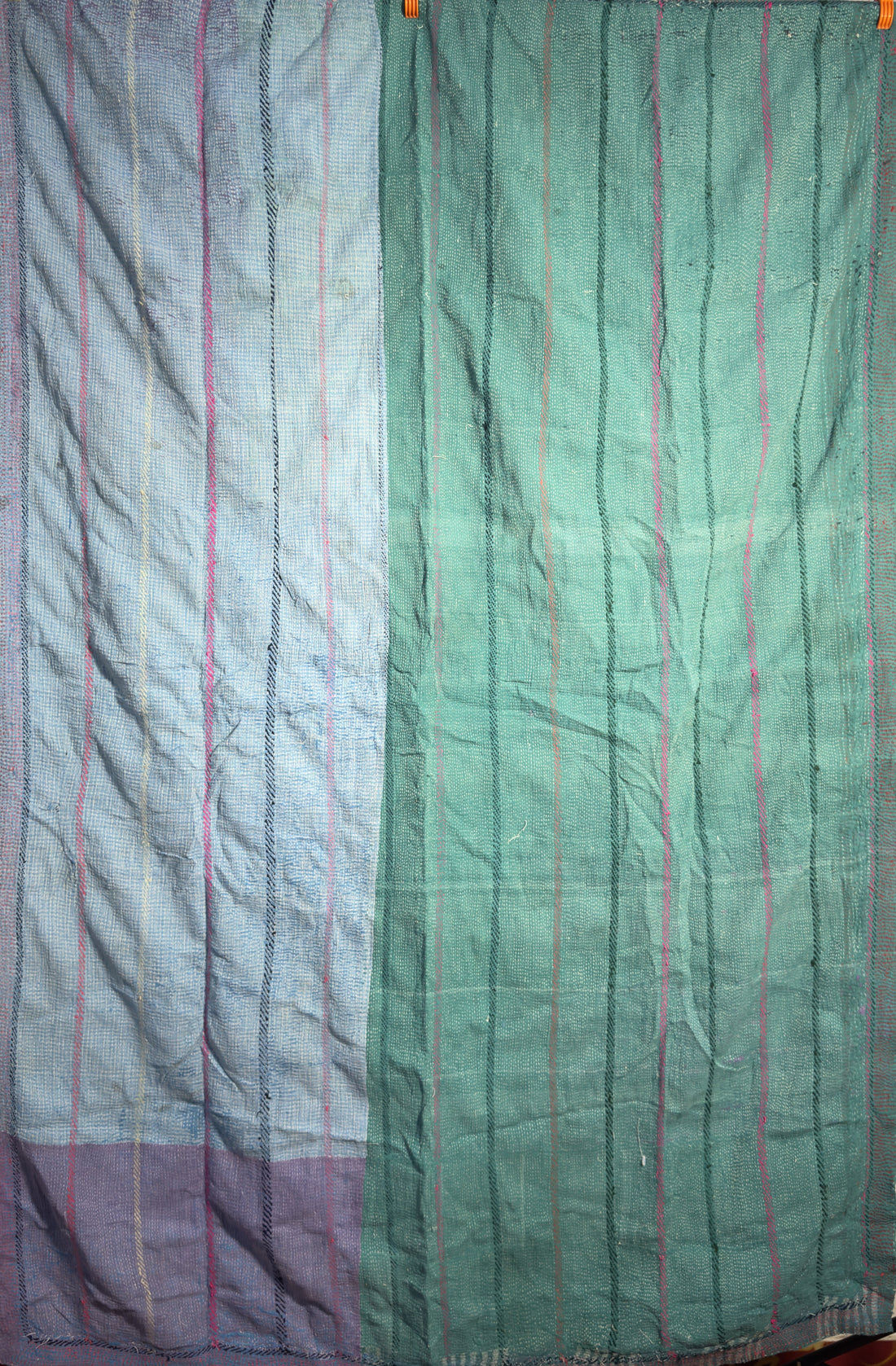 Riverbank Quilt Handmade Indian Vintage Kantha