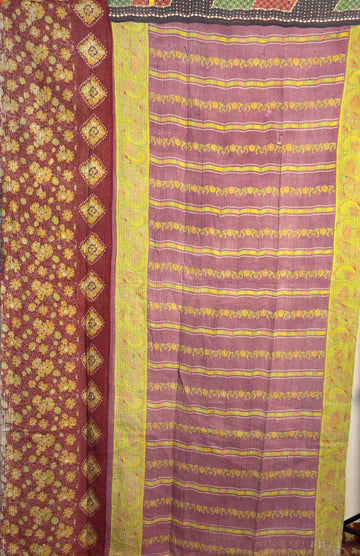 Autumn Aura Handmade Indian Vintage Kantha