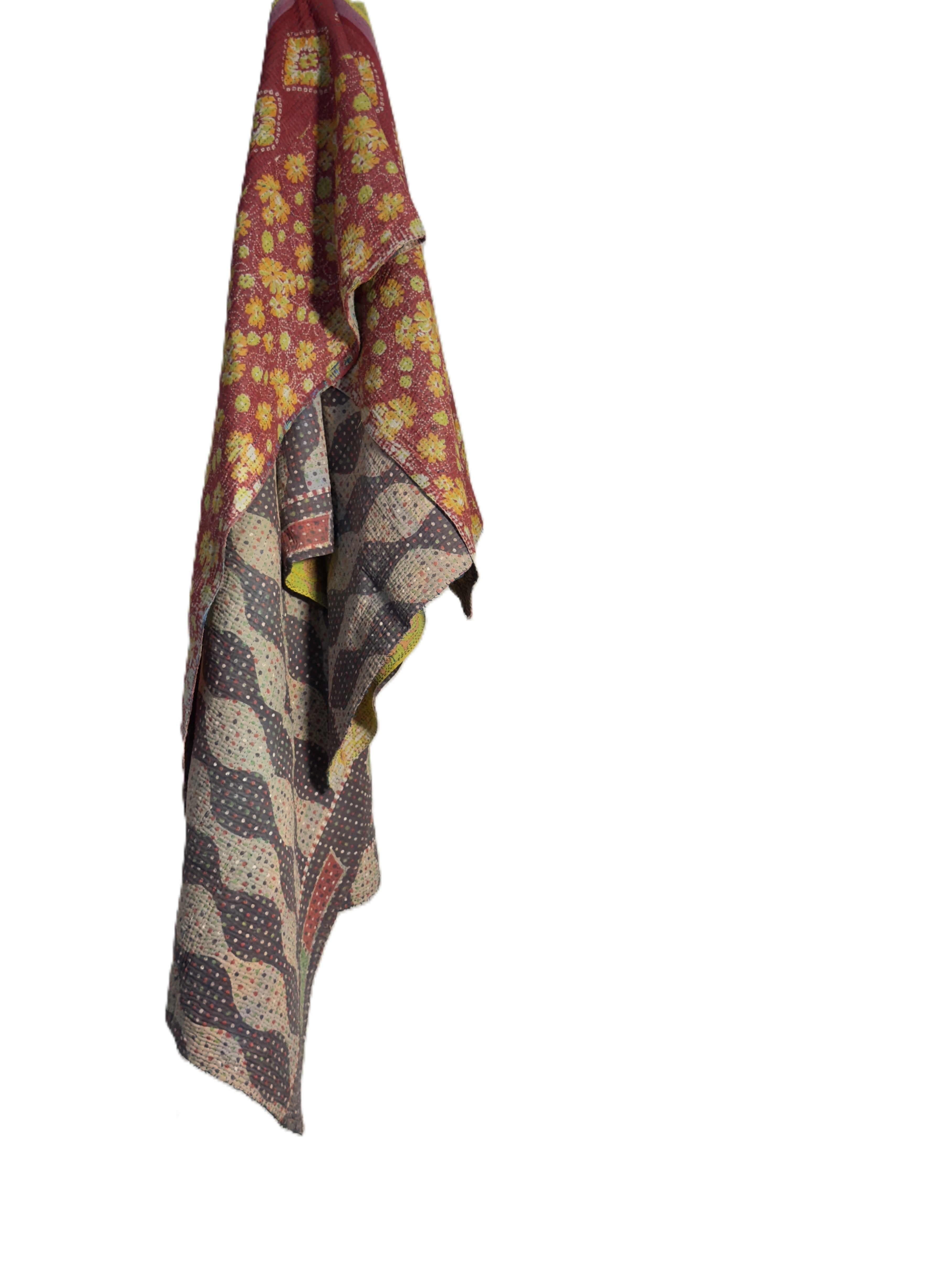 Autumn Aura Handmade Indian Vintage Kantha