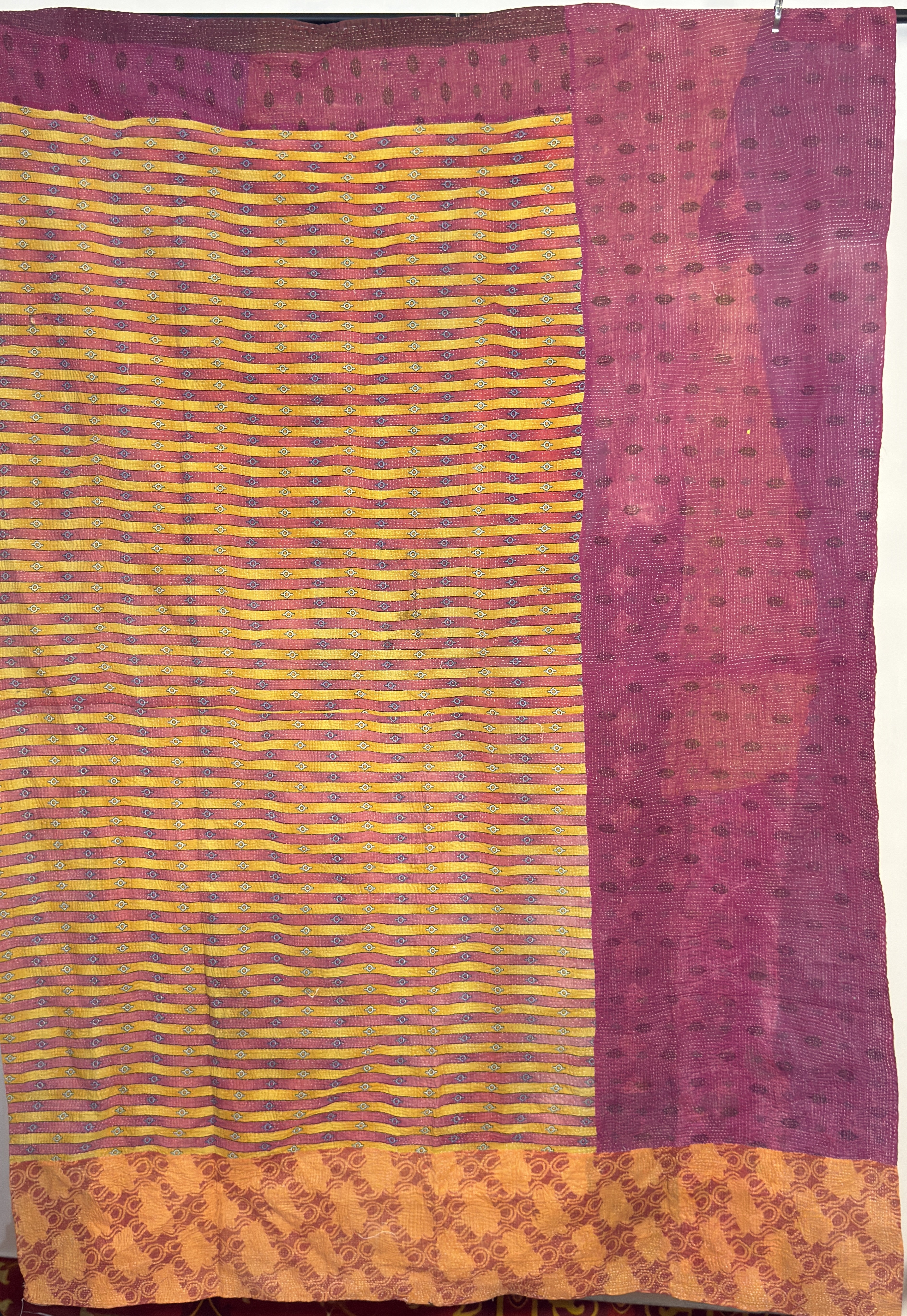 Preminum Indian Vintage Kantha Retro Revival