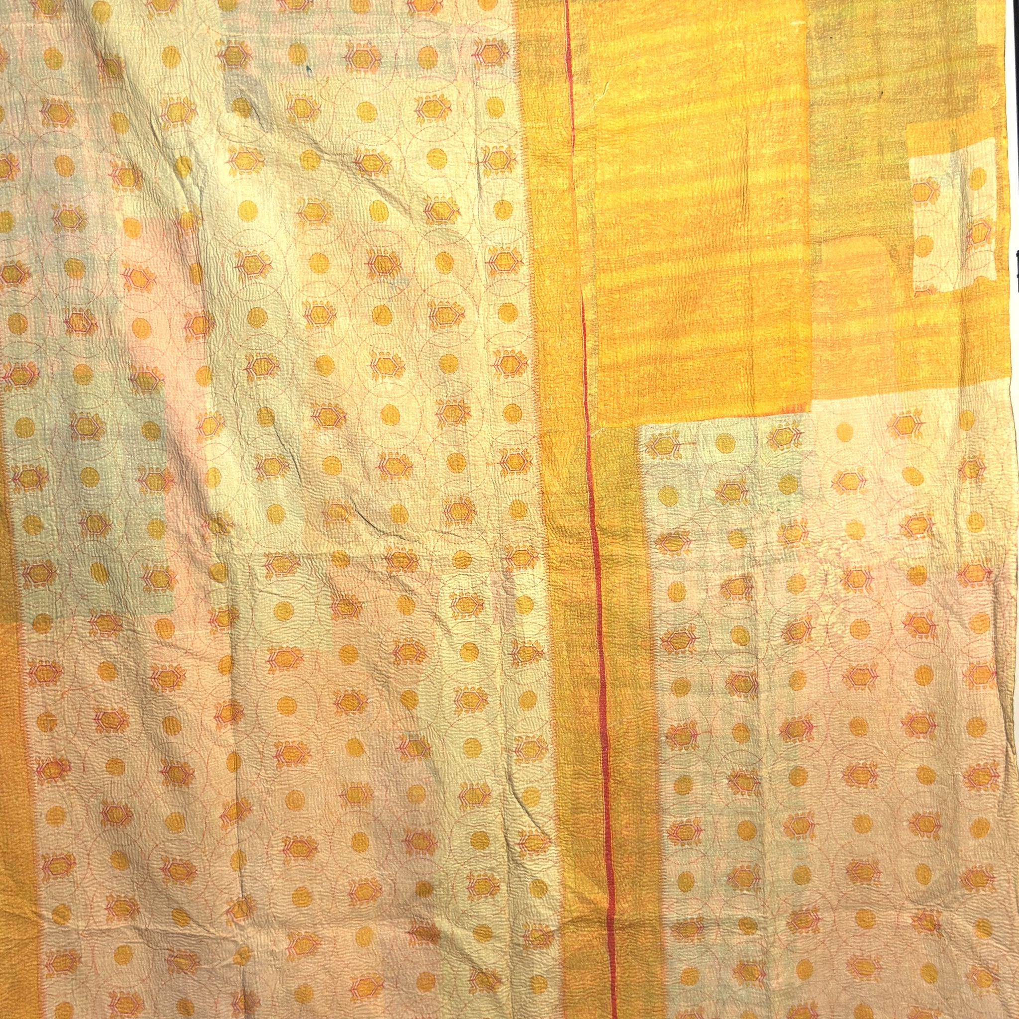Preminum Indian Vintage Kantha Retro Poetry Gypsy Soul Quilt