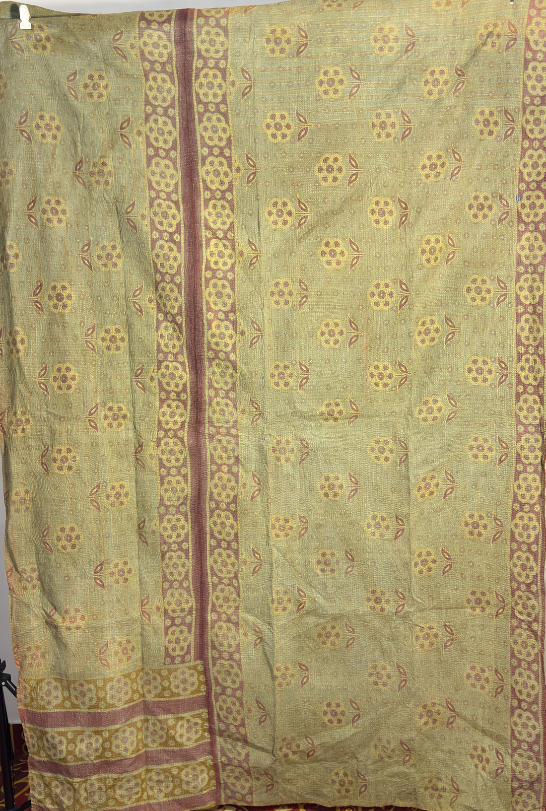 Preminum Indian Vintage Kantha Retro Poetry Gypsy Soul Quilt